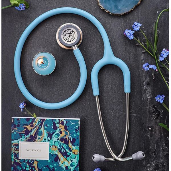 3M Littmann Classic III Steth, Stainless Finish,Chestpiece, Satin Marine Blue