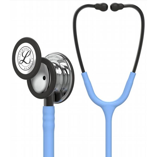 3M Littmann Classic III Monitoring Stethoscope Mirror Chestpiece, CBlue Tube