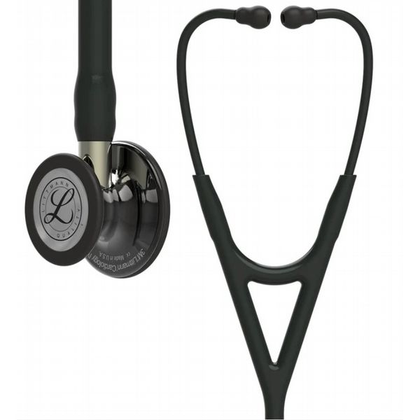 3M Littmann Cardiology IV Stethoscope Polish Smoke Chest Black Tube Champ Stem - 27\