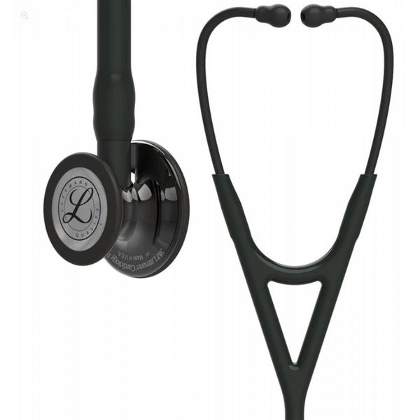 3M Littmann Cardiology IV Diagnostic Stethoscope High Polish Smoke Black Tube - 27\