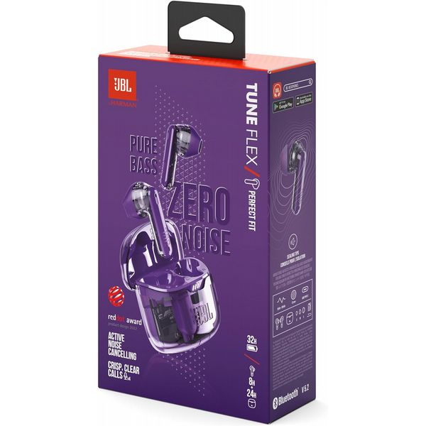 JBL Tune Flex Ghost - Purple