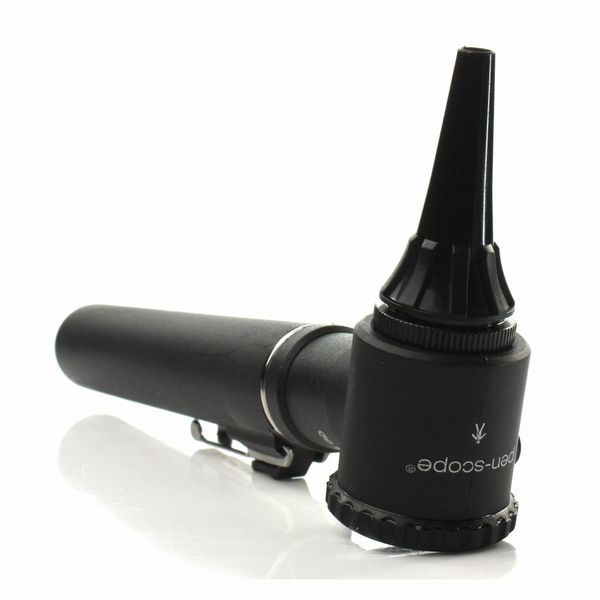 Pocket Otoscope And Ophthalmoscope - AA-Handle With Vacuum Light 2.7V - Black - In