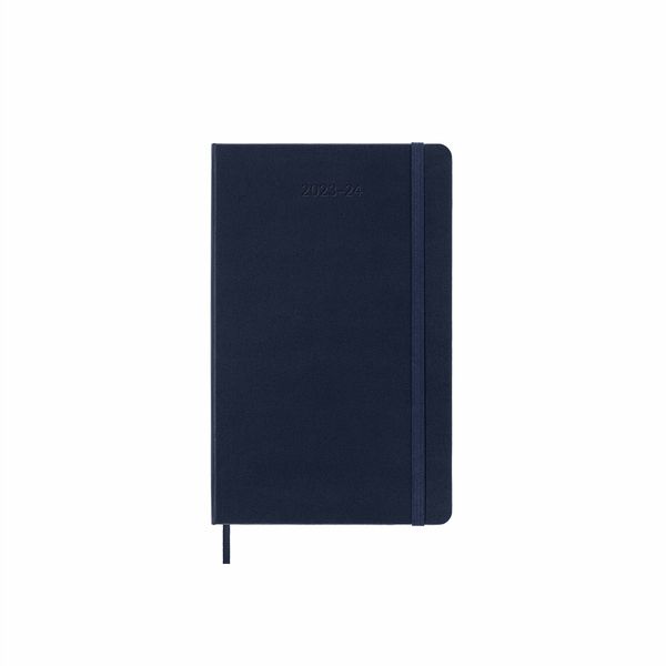 Moleskine-2024 18-Month Weekly Large Hardcover Notebook-Sapphire Blue