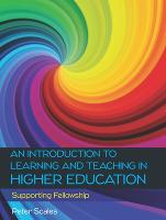 Introduction to Learning and Teaching in Higher Education, An
