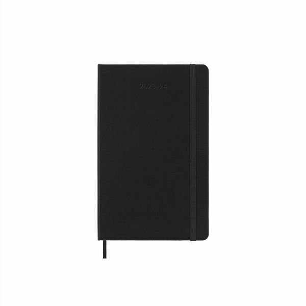 Moleskine-2024 18-Month Weekly Large Hardcover Notebook-Black