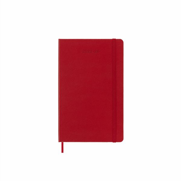 Moleskine-2024 18-Month Weekly Large Hardcover Notebook-Scarlet Red