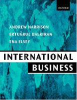 International Business: Global Competition From a European Perspective