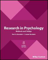 Research in Psychology Methods and Design 8e