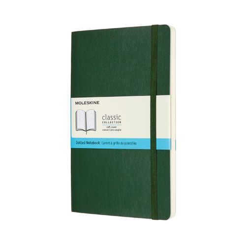 Moleskine Large Dotted Soft Covercover Notebook: Myrtle Green
