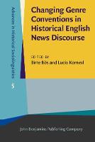 Changing Genre Conventions in Historical English News Discourse