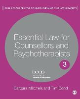 Essential Law for Counsellors and Psychotherapists