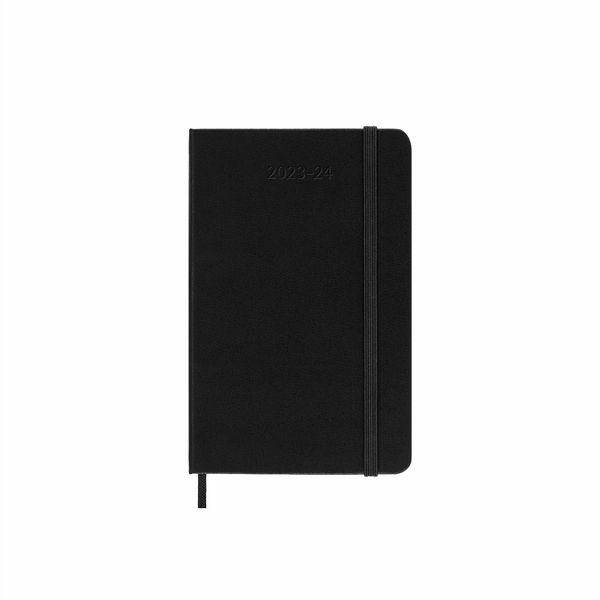 Moleskine-2024 18-Month Weekly Pocket Hardcover Notebook-Black