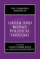 Cambridge History of Greek and Roman Political Thought, The