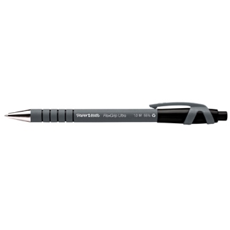 Papermate Flexgrip Retractable Ballpoint Pen Black S0190393 - Pack of 12