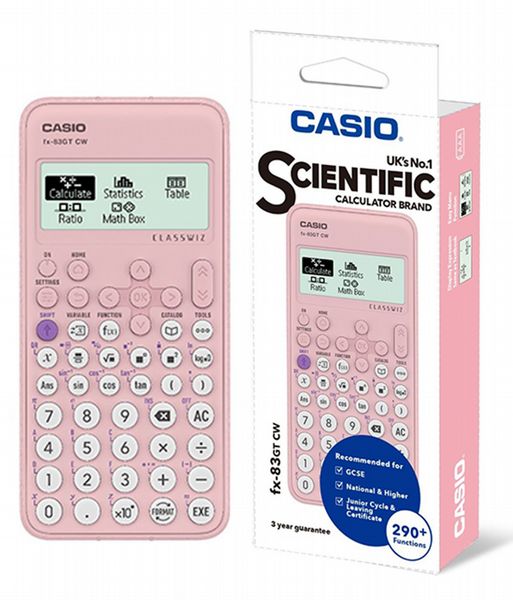 Casio FX83 GT Classwiz Pink Scientific Calculator