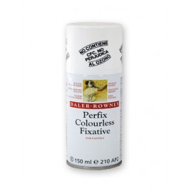 Soft Pastel Fixative: Daler Rowney 150ml Perfix Colourless Spray (UK ONLY)
