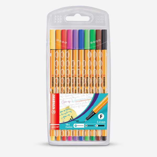 Stabilo : Point 88 : Fineliner Pen : 0.4mm : Wallet Set of 10