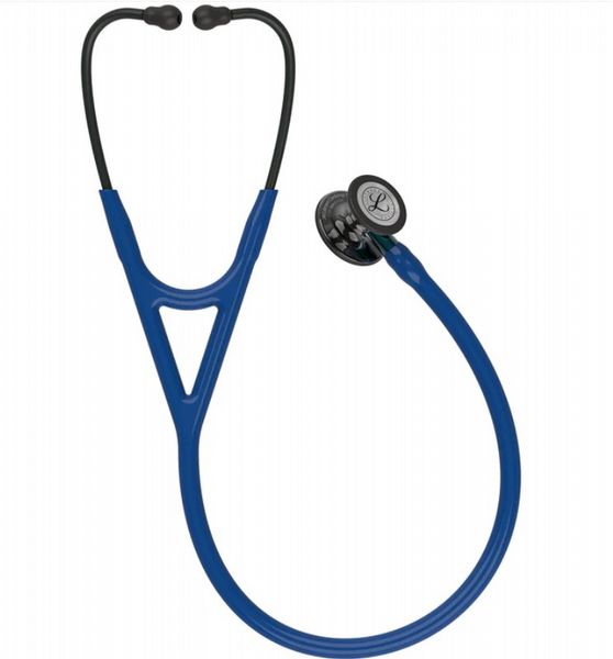 3M Littmann Cardiology IV Stethoscope High Polish Smoke Chest Navy Tube Blue Stem - 27