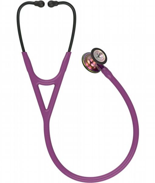 3M Littmann Cardiology IV Stethoscope Rainbow-Finish Chest Plum Tube Violet Stem - 27